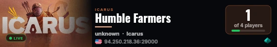 Humble Farmers live status badge