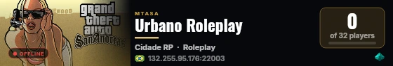 Urbano Roleplay live status badge