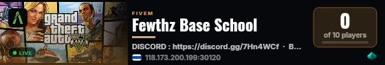 Fewthz Base School live status badge