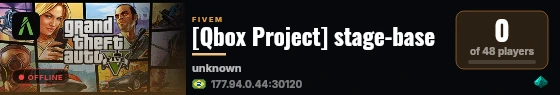 [Qbox Project] stage-base live status badge