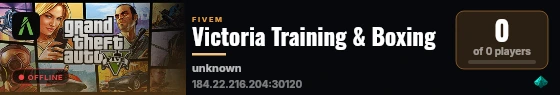 Victoria Training & Boxing live status badge