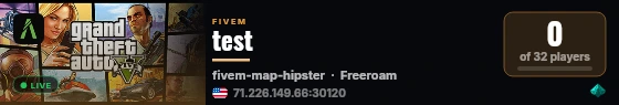 test live status badge