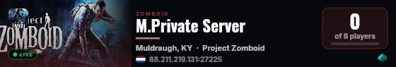 M.Private Server live status badge