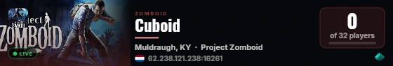 Cuboid live status badge