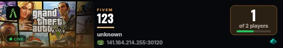 123 live status badge
