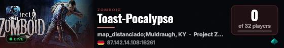 Toast-Pocalypse live status badge