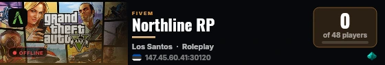 Northline RP live status badge