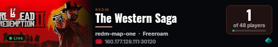 The Western Saga live status badge