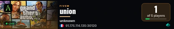 union live status badge