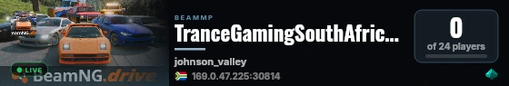TranceGamingSouthAfrica TGSA live status badge