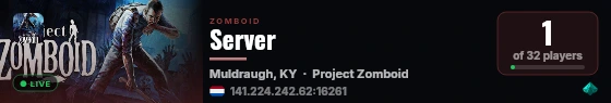 Server live status badge