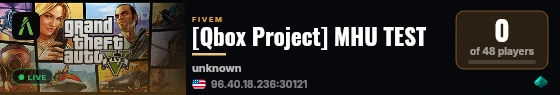 [Qbox Project] MHU TEST live status badge