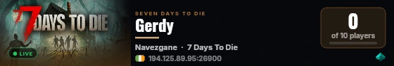 Gerdy live status badge