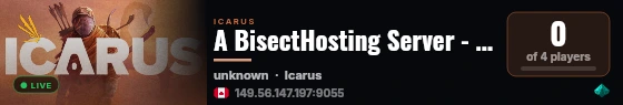 A BisectHosting Server - 383a6fc5 live status badge