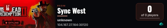 Sync West live status badge