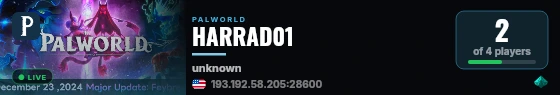 HARRAD01 live status badge