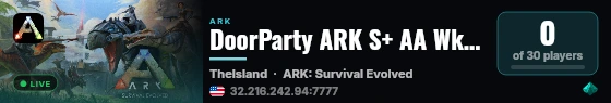DoorParty ARK S+ AA Wknd ++Rates [Cluster] - (v358.24) live status badge