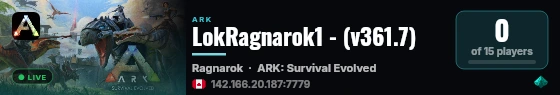 LokRagnarok1 - (v361.7) live status badge