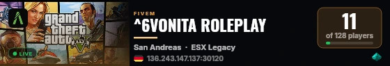 ^6VONITA ROLEPLAY live status badge