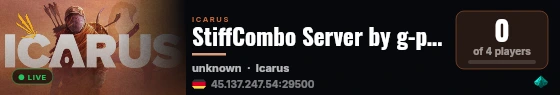 StiffCombo Server by g-portal.com live status badge