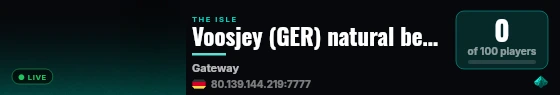 Voosjey (GER) natural behavior live status badge
