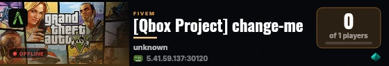 [Qbox Project] change-me live status badge