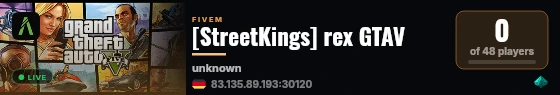 [StreetKings] rex GTAV live status badge