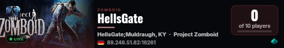 HellsGate live status badge