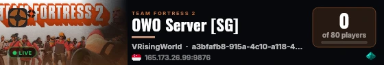 OWO Server [SG] live status badge