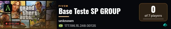 Base Teste SP GROUP live status badge