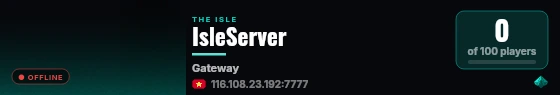 IsleServer live status badge