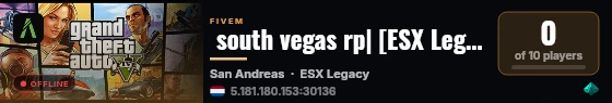  south vegas rp| [ESX Legacy] live status badge
