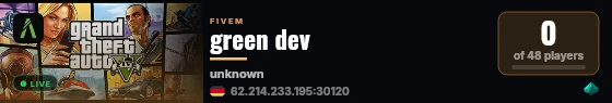 green dev live status badge