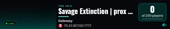 Savage Extinction | prox chat | live status badge