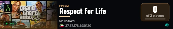 Respect For Life  live status badge