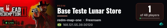 Base Teste Lunar Store  live status badge