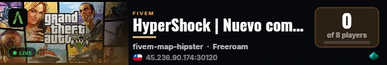 HyperShock | Nuevo comienzo live status badge