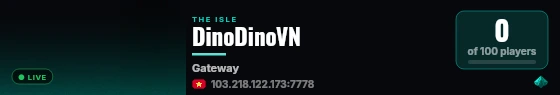 DinoDinoVN live status badge