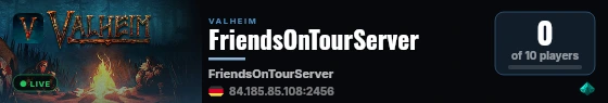 FriendsOnTourServer live status badge