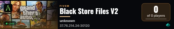 Black Store Files V2 live status badge
