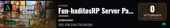 Fun-haditosRP Server Para Los Aislados! live status badge
