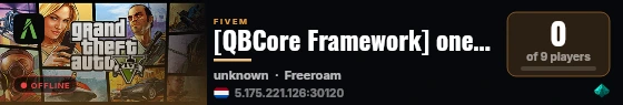 [QBCore Framework] one day live status badge