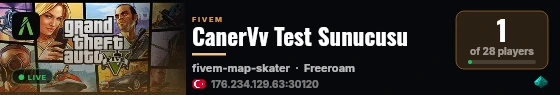 [QBCore Framework] Fivem_TestServer live status badge