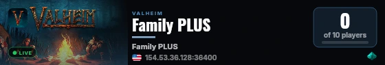 Family PLUS live status badge