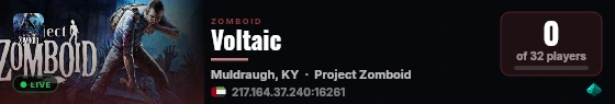Voltaic live status badge