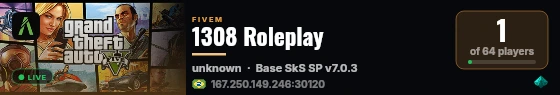 1308 Roleplay live status badge
