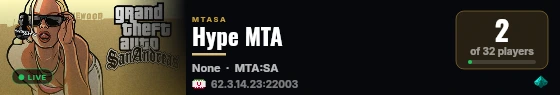 Hype MTA live status badge