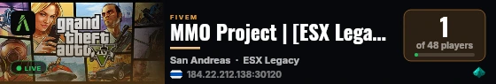 MMO Project | [ESX Legacy] live status badge