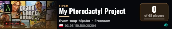 My Pterodactyl Project live status badge