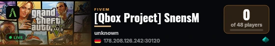 [Qbox Project] SnensM live status badge